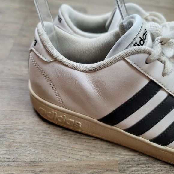 Adidas 3 Stripes Superstar Sneakers White Black Lace Up Low Top Casual Mens Sz 6 - Picture 4 of 11